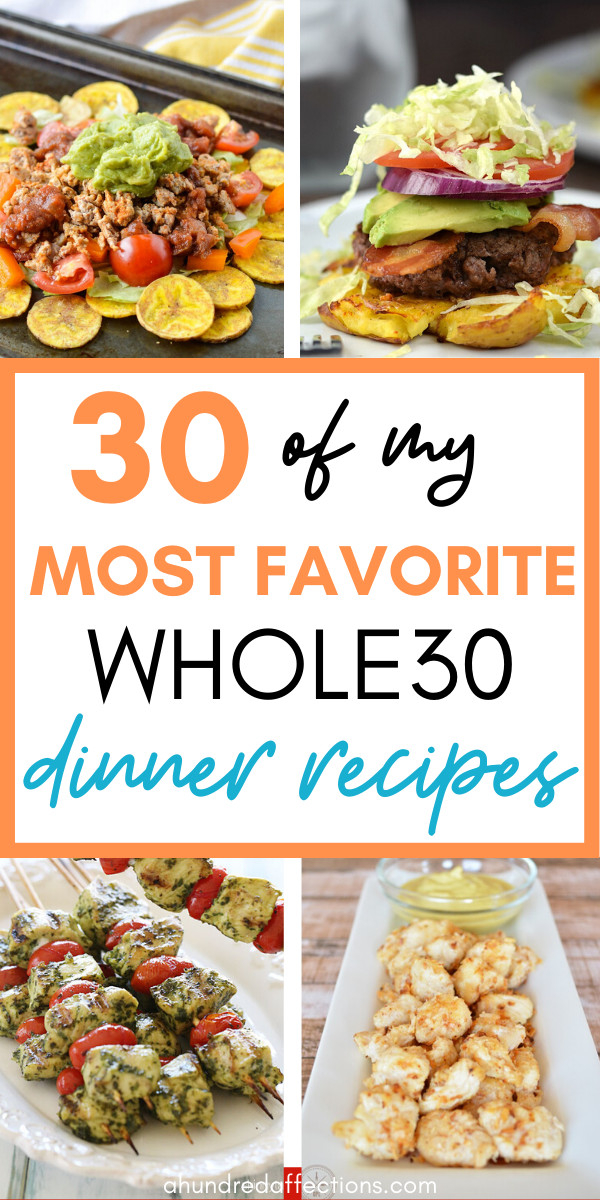 collage Whole30 dinner recipes