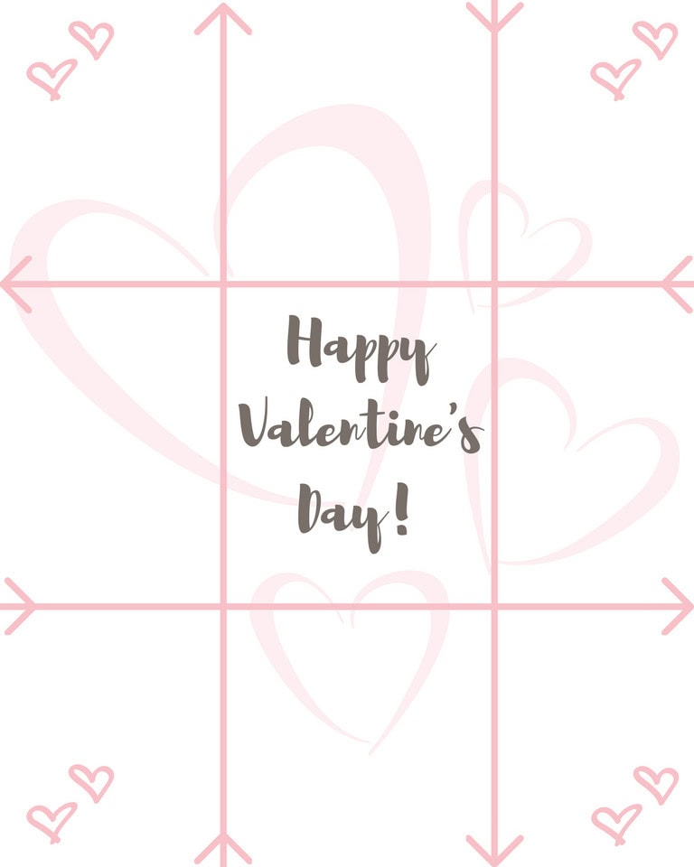 Celebrate love with Valentine's Day greeting card featuring hearts and arrows, perfect for expressing affection and romance.