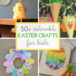 Colorful Easter craft ideas for kids including egg decorations, bunny crafts, and creative DIY projects for children. Perfect for family-friendly Easter activities.