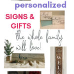 Personalized home decor signs and gifts for families, created by A Hundred Affections, featuring unique, hand-crafted designs and custom messages for loved ones.