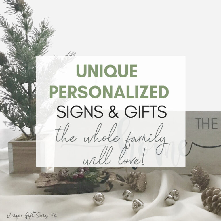Elegant personalized holiday signs and gifts for families, perfect for Christmas and special occasions, handcrafted and unique from A Hundred Affections.