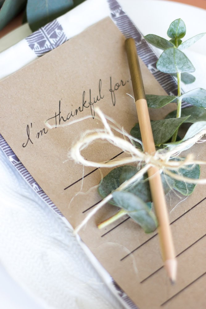 Thankful note for gratitude journaling and mindfulness.