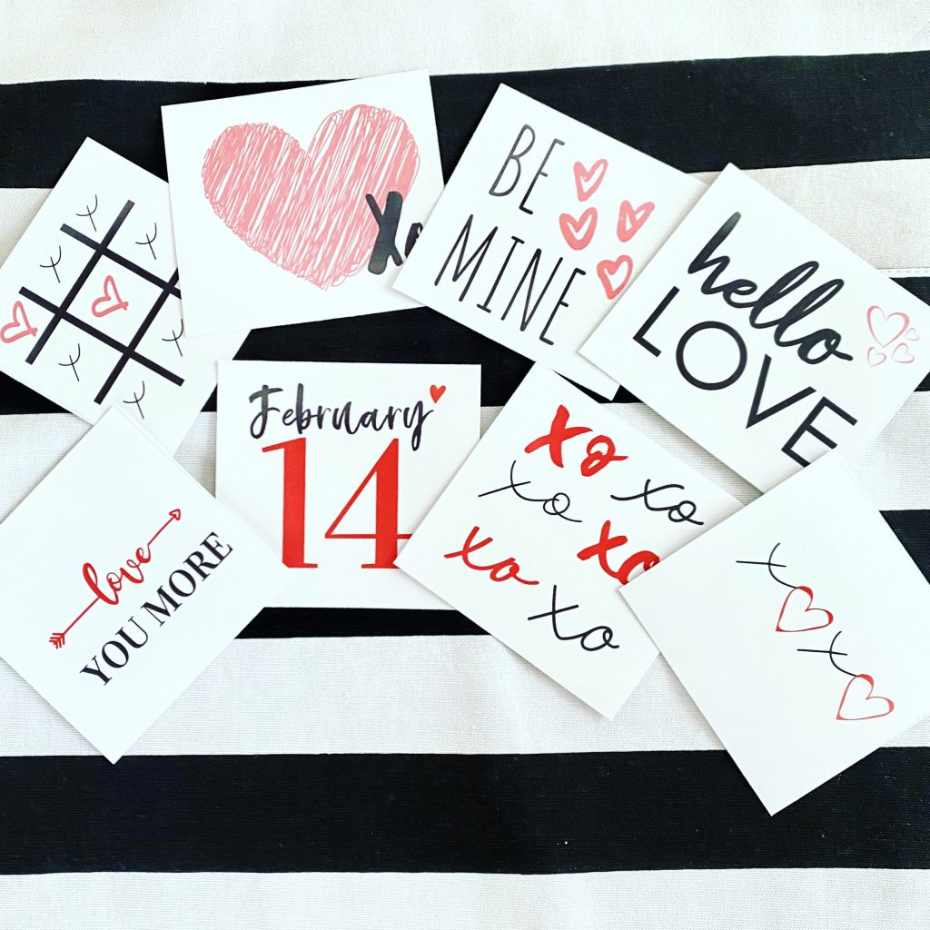 valentines day tier tray printable signs