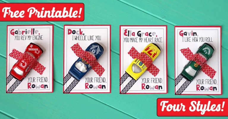 30 Cute Printable Valentine Cards for Classmates {Free!!}