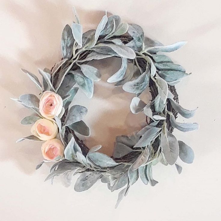Image for Lamb's Ear and Rose Wreath
