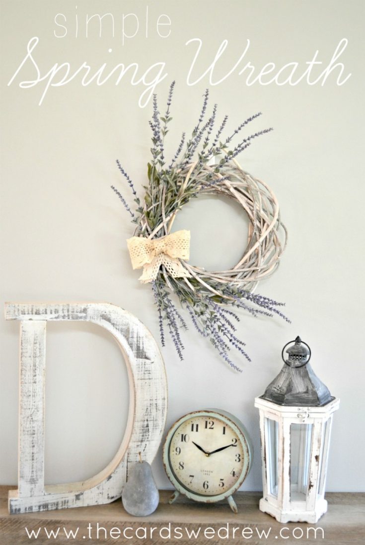 Image for Simple Farmhouse Lavender Spring Wreath