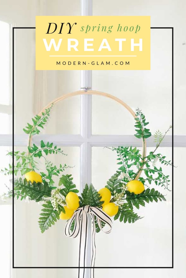 Image for Spring Hoop Wreath with Lemons

