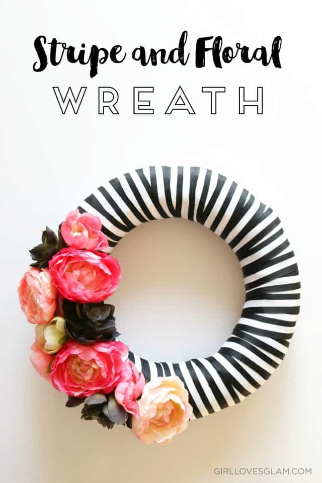 Image for Easy Stripe and Floral Wreath