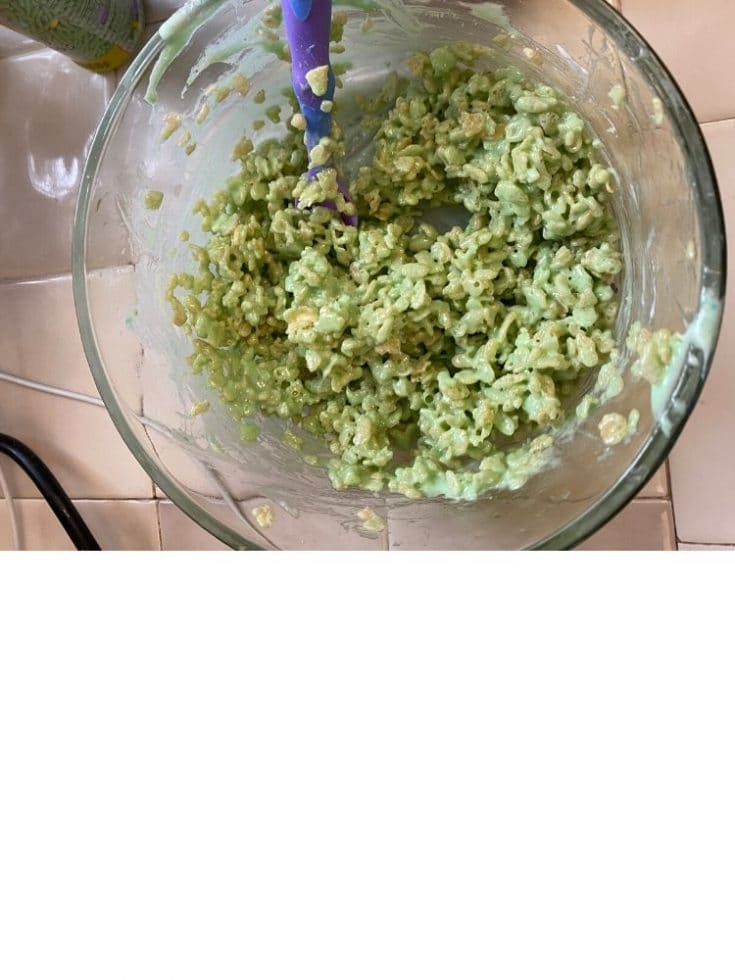 green rice krispie treats