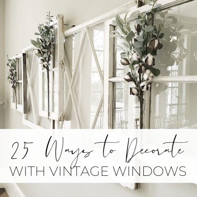 40 Brilliant Ways To Use Old Windows In Your Home   Vintage Window Feature 400x400 