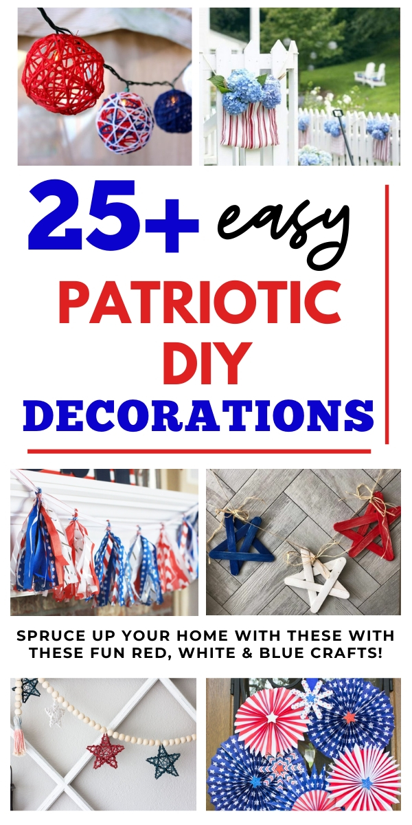 14 Red, White, and Blue Decor Ideas for Patriotic Decor All Year