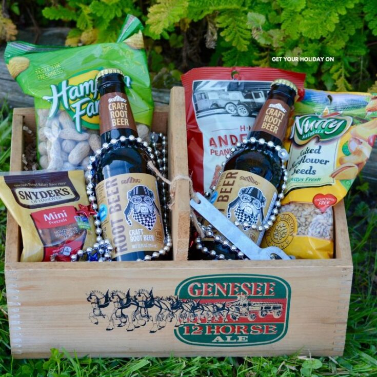 Ginger Beer Man Crate & Snack Selection Tray - Regency Hampers