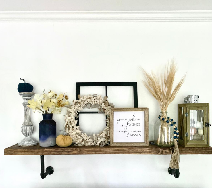 Navy-&-Copper-Themed Fall Home Tour (& How To Do It on a Budget)