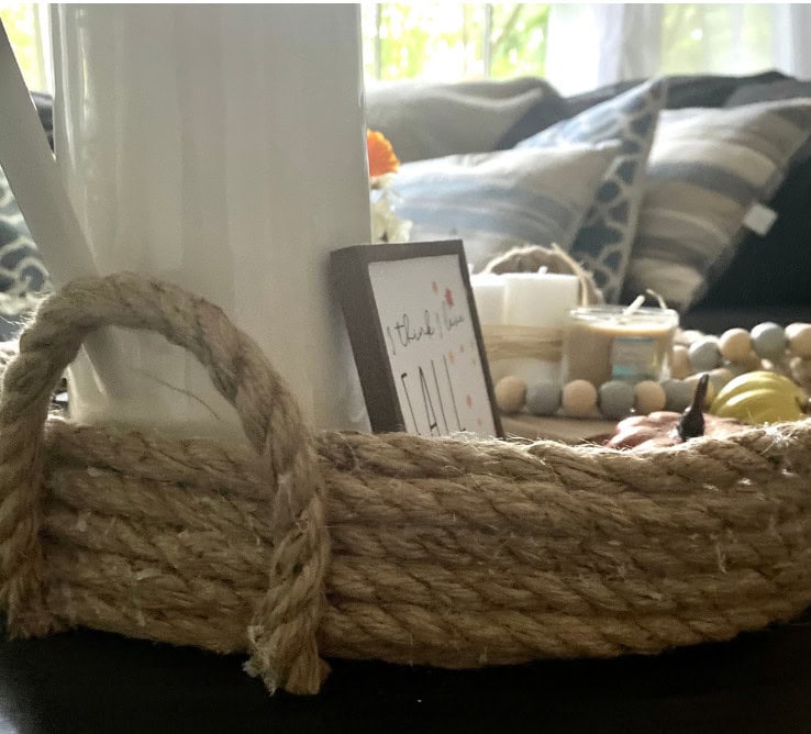 side view of basket layering up
