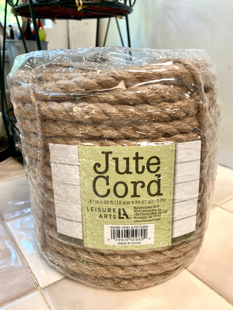 jute cord from Walmart