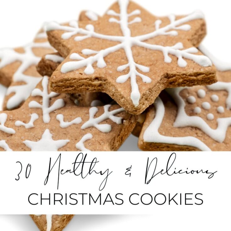 Soft gingerbread cookies decorated with white icing snowflake patterns perfect for Christmas holiday treats.