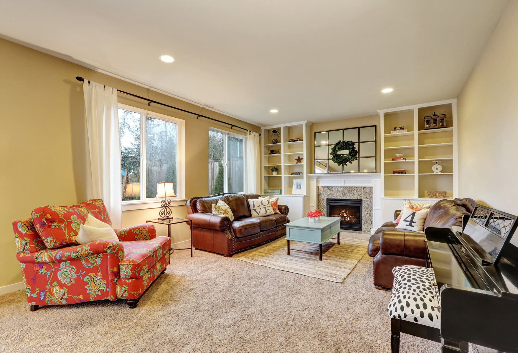 modern farmhouse living room