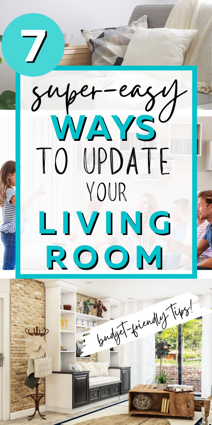 Super-easy ways to update your living room with budget-friendly tips and design ideas from A Hundred Affections.