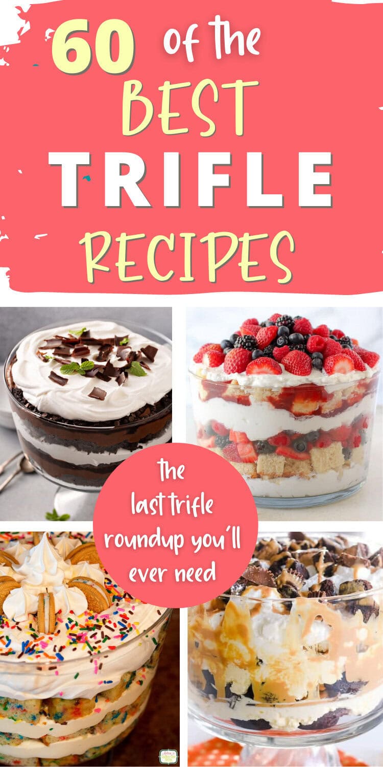 Creamy chocolate layered trifle dessert topped with chocolate shavings, garnished with mint leaves.