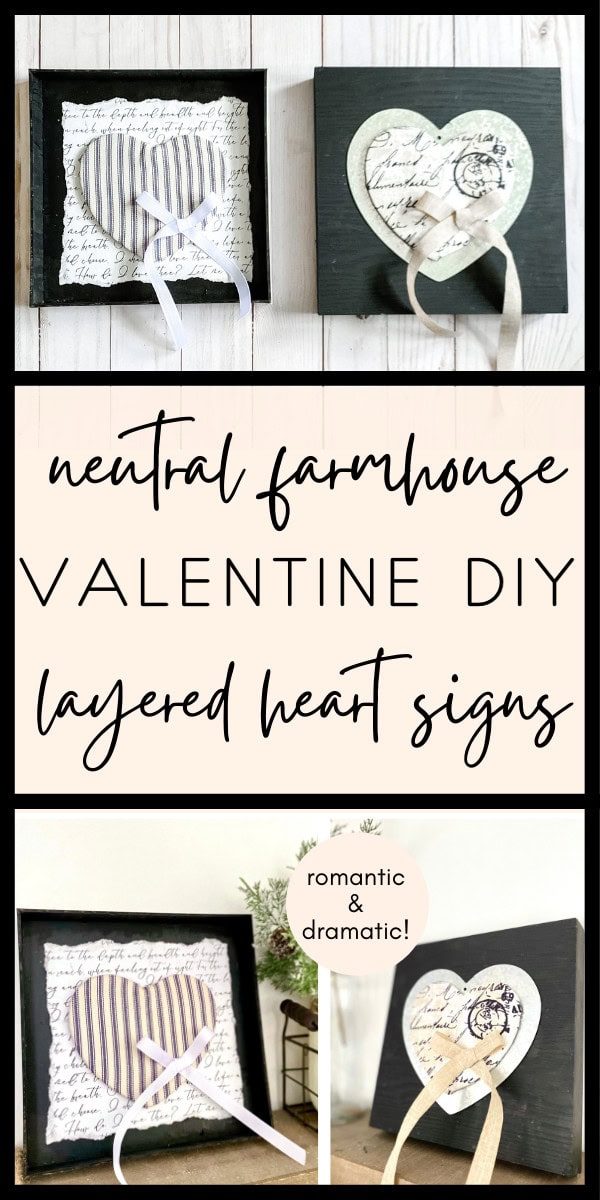 Heart-shaped layered wood signs for Valentine’s Day, featuring romantic handwritten script designs and ribbon accents, perfect for DIY wedding and love decor.