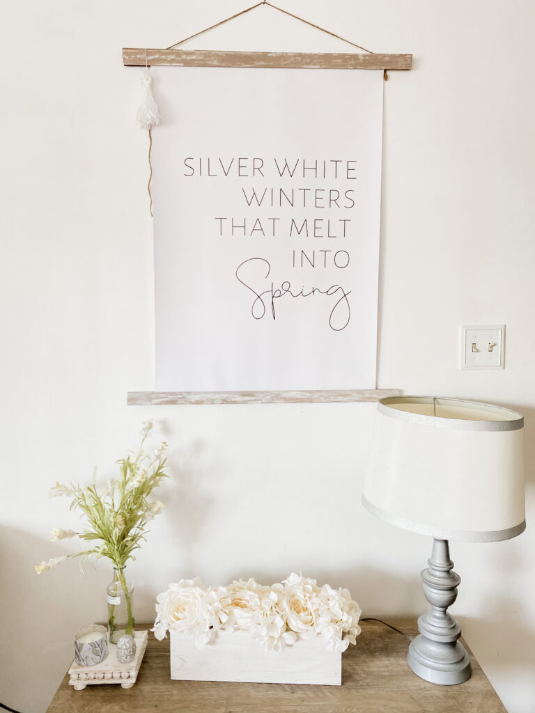 entryway wall for spring
