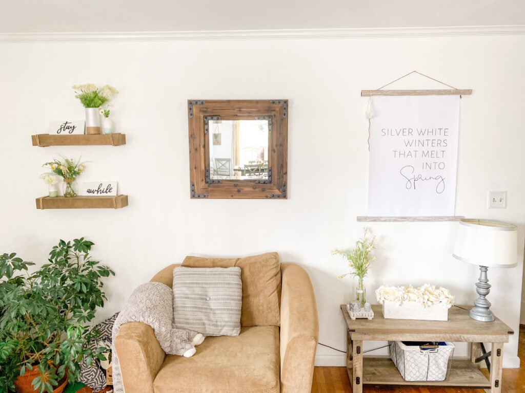 full entryway wall for spring
