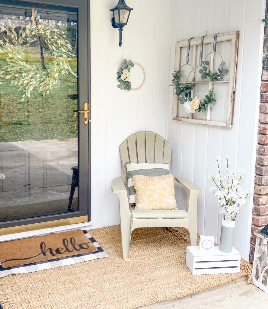 spring porch with chair