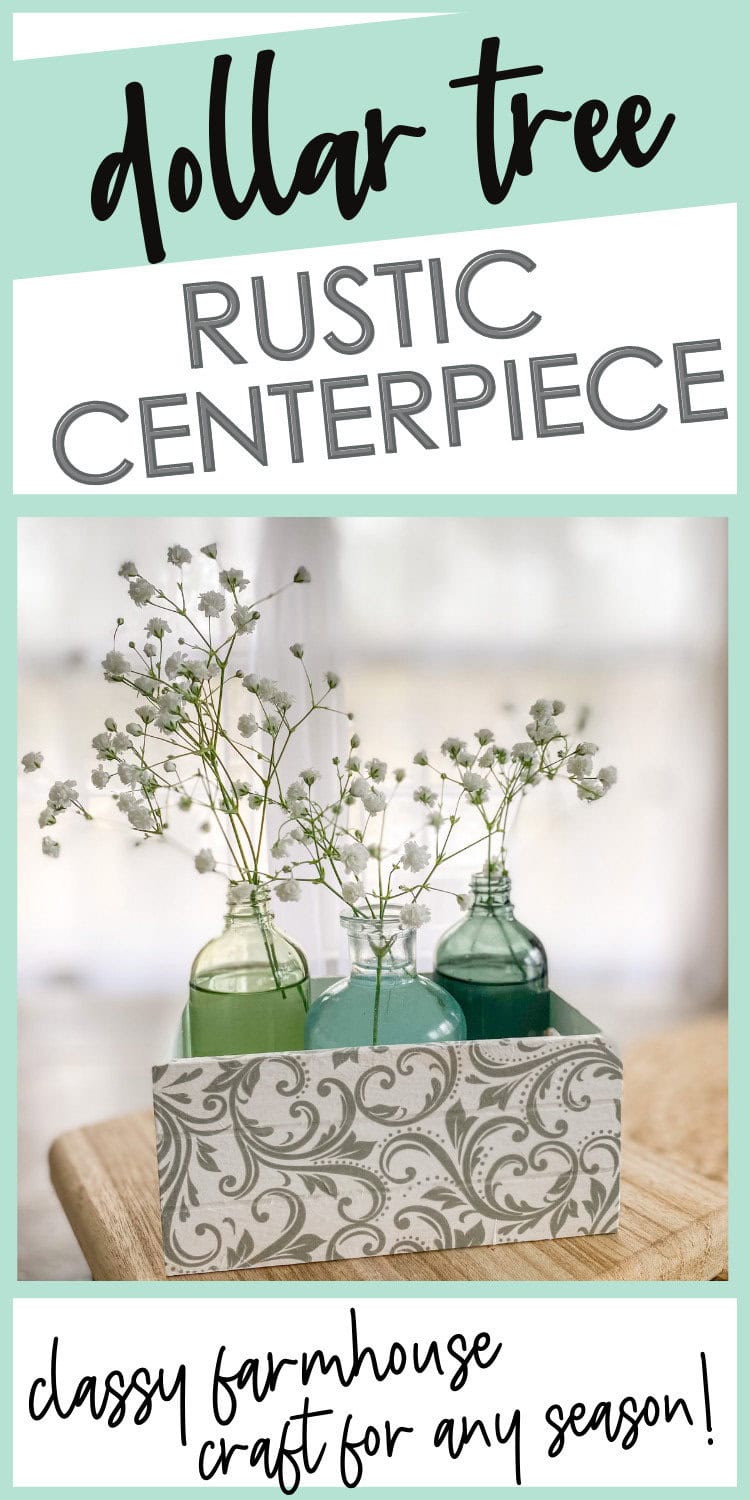 dollar tree rustic centerpiece pin