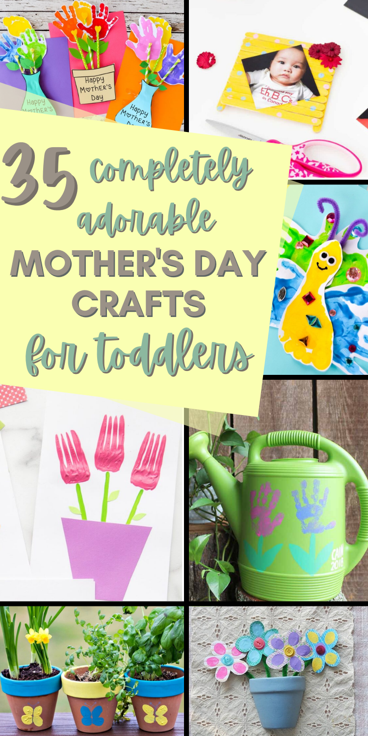 mother's day crafts for toddlers pin collage