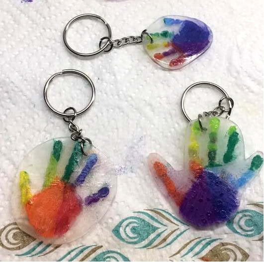 shrinky dink key chain