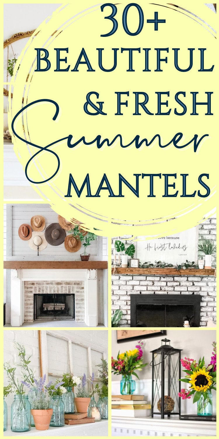 Bright and inviting summer home decor ideas featuring stylish mantels, vibrant floral arrangements, and cozy interiors perfect for enhancing your space. Explore fresh, beautiful summer decor inspiration for your home.