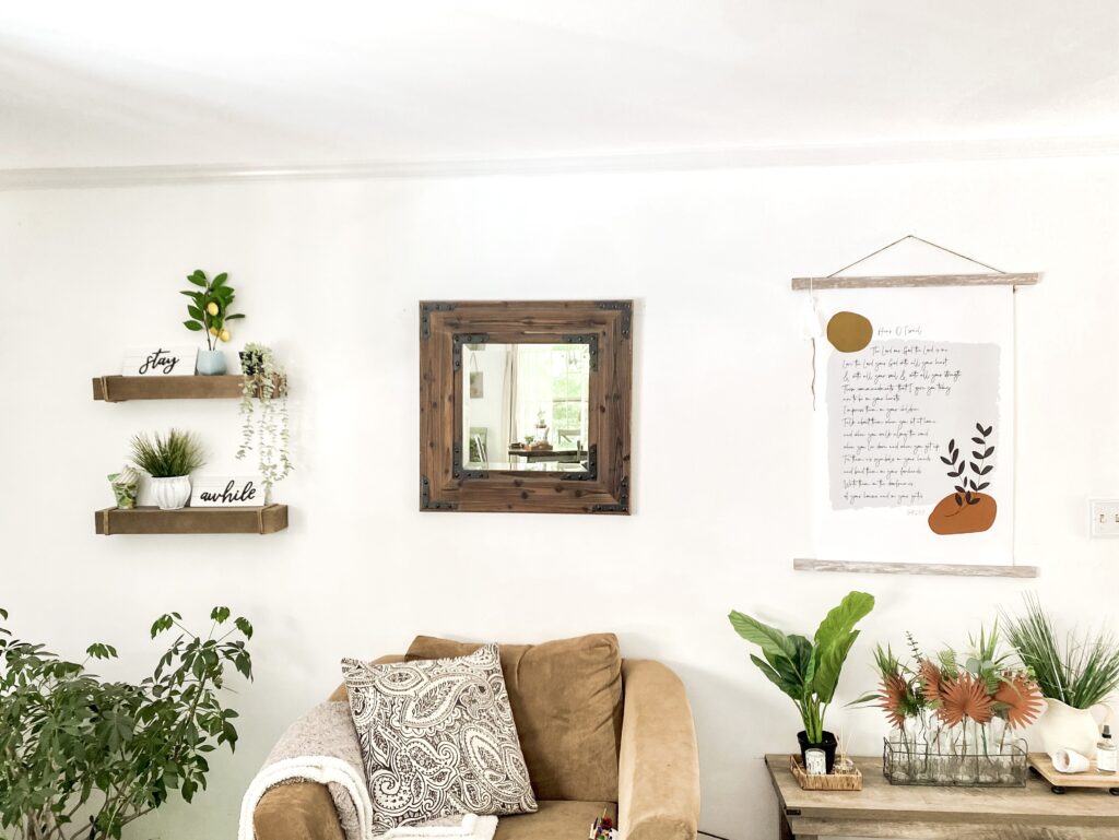 summer entryway wall