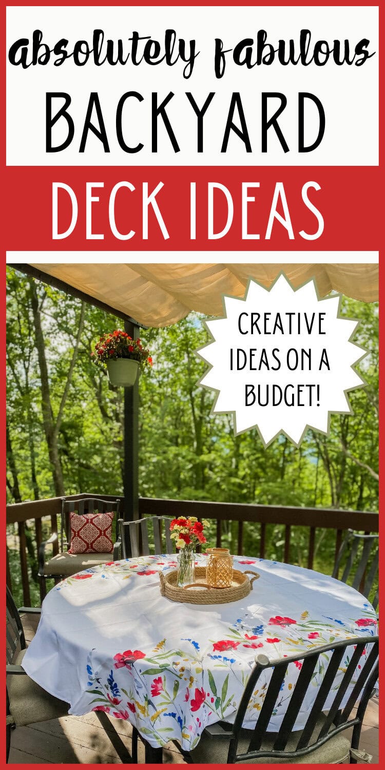 backyard deck ideas pin