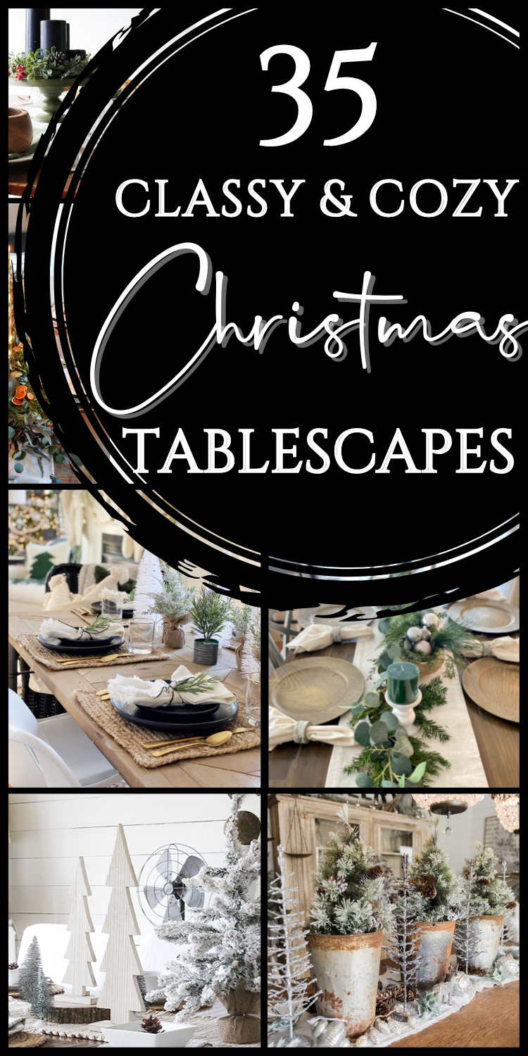 Modern Christmas Table - Homey Oh My