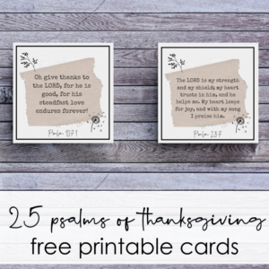 free printable cards psalms of thanksgiving and praise