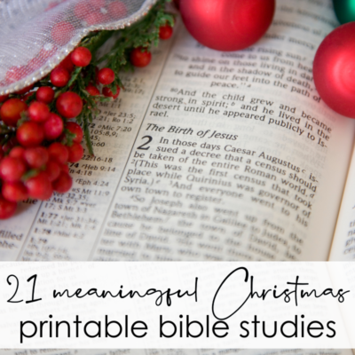 23 Meaningful Printable Christmas Bible Studies to Focus on Jesus