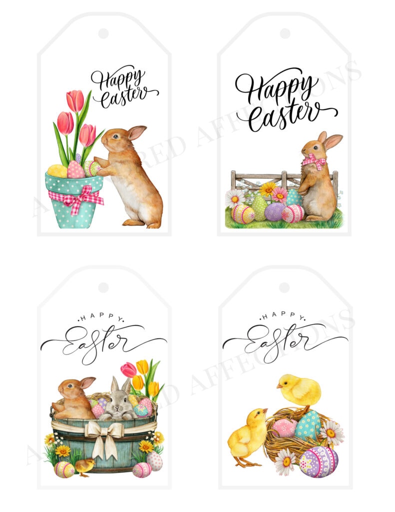 happy easter tag images with water mark