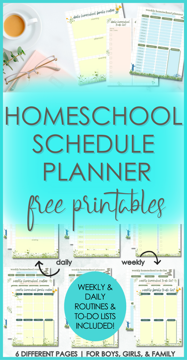 FREE Printable Planner with Coloring Pages for Homeschool