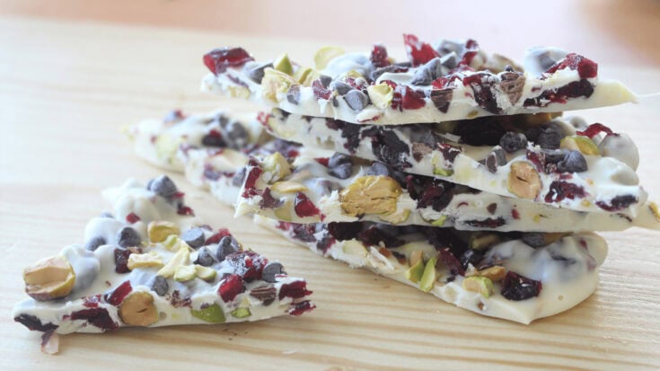 Image for Cranberry Pistachio White Chocolate Bark