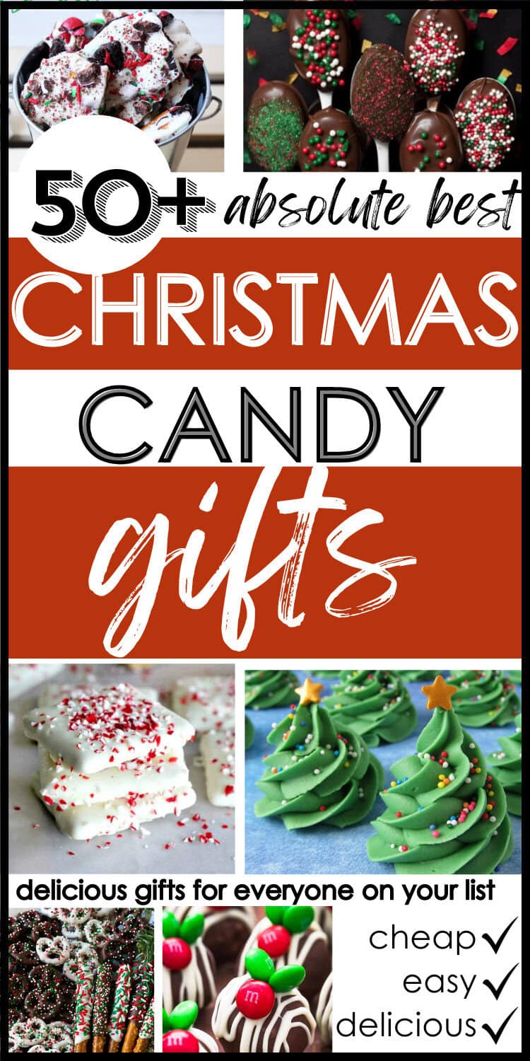 christmas candy gift ideas collage of pretzel christmas candy, christmas tree fudge, christmas graham crackers, christmas sppons