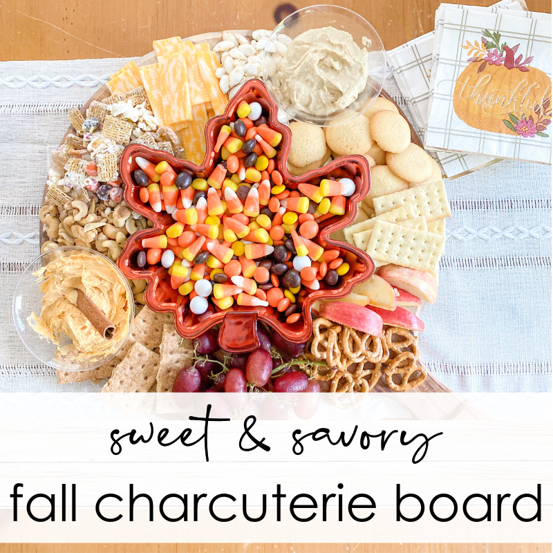 Simple Savory Fall Grazing Board {Charcuterie Board} - Craft Create Cook