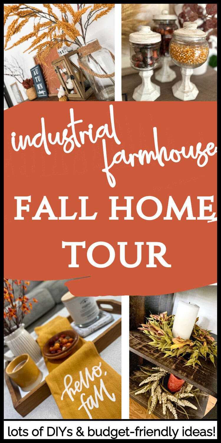 Vintage fall decor with rustic jars and seasonal arrangements for autumn-inspired home styling.