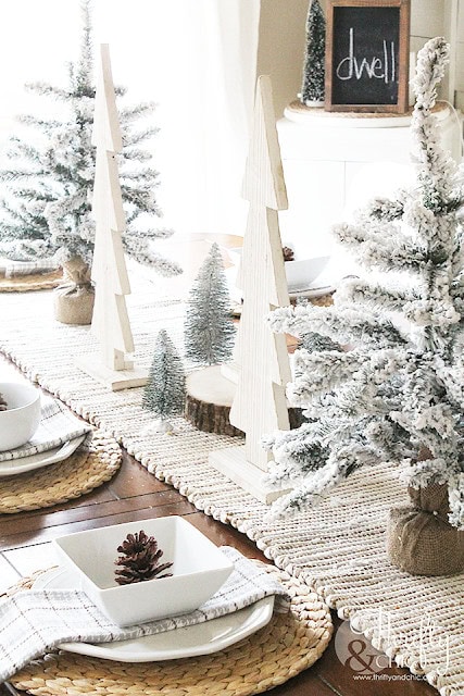 Image for Rustic Snowy White Winter Tablescape