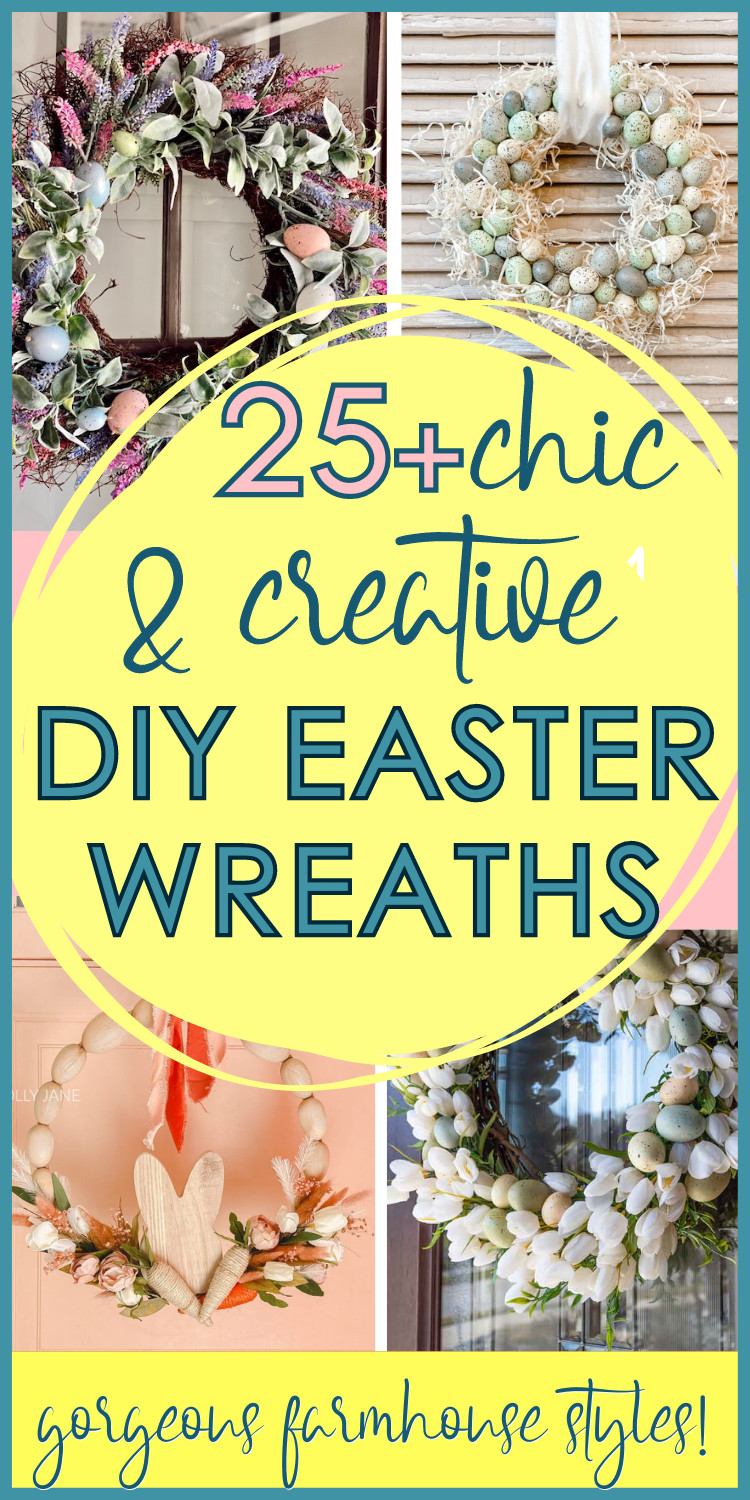 collage easter wreath diy projects classy ideas