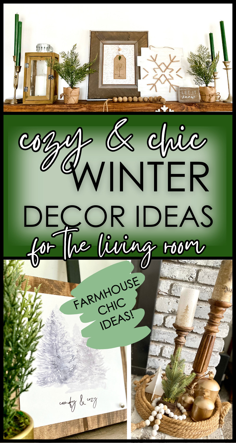 collage for winter living room decorating ideas 