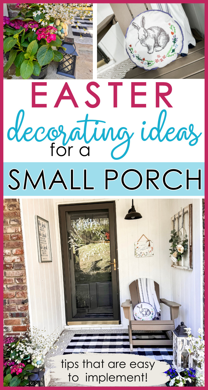 small porch decorated for easter hydrangeas easter vase with faux eggs and flowers