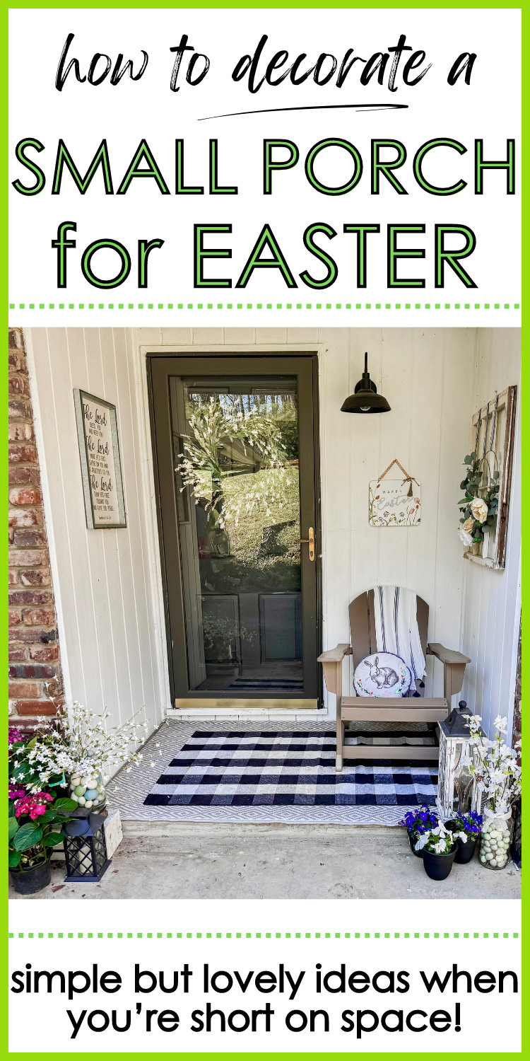small porch decorated for easter hydrangeas easter vase with faux eggs and flowers