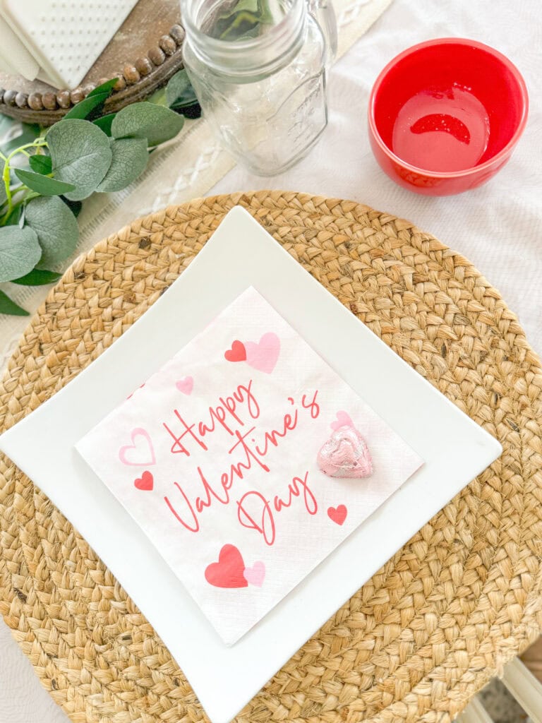 happy valentine's day napkins
