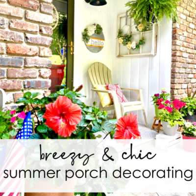 Breezy and Chic Summer Decor Ideas for a Small Porch