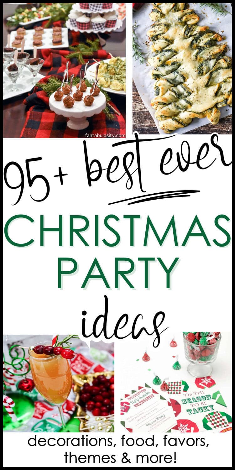 christmas party ideas pin collage